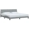 Bild von vidaXL Bett Bettgestell ohne Matratze "Hanko" Hellgrau 200x200 cm Stoff