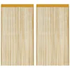 Bild von vidaXL Vorhang Fadenvorhänge 2 Stk. Golden 140x250 cm (2 St)