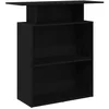 Bild von vidaXL Schreibtisch Empfangstresen Schwarz 100 x 40 x 104 cm Holzwerkstoff