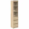 Bild von vidaXL Highboard Highboard Sonoma-Eiche 37,5x35x180 cm Holzwerkstoff (1 St)