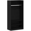 Bild von vidaXL Kleiderschrank Kleiderschrank Schwarz Eichen-Optik 100 x 50 x 200 cm (1-St)