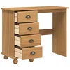 Bild von vidaXL Schreibtisch Schreibtisch ASKIM Braun 95 x 40 x 75 cm Massives Kiefernholz (1-St)
