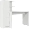 Bild von vidaXL Schreibtisch Schreibtisch Weiß 133,5 x 50 x 124 cm 2 stk. (2-St)