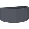 Bild von vidaXL Blumentopf Pflanzkübel Anthrazit 90 x 45 x 35 cm Stahl (1 St)