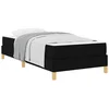 Bild von vidaXL Bett Boxspringbett mit Matratze Schwarz 80 x 200 cm Stoff (1-tlg)