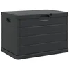 Bild von vidaXL Gartenbox Gartenlagerbox Kunststoff 77,5 x 54,5 x 53 cm Anthrazit (1 St)