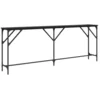 Bild von vidaXL Beistelltisch Konsolentisch Schwarz Eichen-Optik 200 x 29 x 75 cm (1-St)