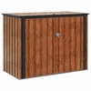 Bild von vidaXL Gartenhaus Gartenlagerbox Braun 151,5 x 82 x 110,5 cm Stahl