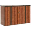 Bild von vidaXL Gartenhaus Gartenlagerbox Braun 214 x 82 x 132 cm Stahl