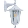 Bild von EGLO LED Wandleuchte LATERNA 5 L16,5 x H35 x AL21 cm, spritzwassergeschützte Lampe, ohne Leuchtmittel, Außen-Wandlampe, Wandleuchte, Weiß, E27, IP44, L16,5 x H35 x AL21 cm