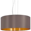 Bild von EGLO Hängeleuchte MASERLO, ohne Leuchtmittel, Leuchtmittel wechselbar, Pendelleuchte, Pendellampe, Wohnzimmer, Esszimmer, gemütlich, 110x53cm