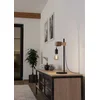 Bild von EGLO Tischleuchte TOWNSHEND Tischlampe, Holz, Stahl, Retro, Industrial, Wickeloptik, ohne Leuchtmittel, Wohnzimmer, Nachttischlampe, 1-flammig, schwarz, braun, 50x15,5x17,5cm