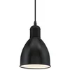 Bild von EGLO Pendelleuchte PRIDDY Hängeleuchte, Pendellampe, Stahl, schwarz, E27, Industrial, ohne Leuchtmittel, Wohnzimmerlampe, Esszimmerlampe, 1 flammig, Retro, Vintage, 110x15,5cm