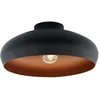 Bild von EGLO Deckenleuchte MOGANO, ohne Leuchtmittel, Leuchtmittel wechselbar, Deckenleuchte Industrial, Vintage, Flurlampe Decke mit E27 Fassung