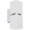 Bild von EGLO Wandleuchte PASSA, LED wechselbar, Warmweiß, Wand-/Deckenleuchte, L5,5 x H17 x AL8,5 cm, chrom, weiß