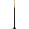 Bild von EGLO LED Stehlampe BARBOTTO, Ein-/Ausschalter, LED wechselbar, Warmweiß, Leuchte schwarz, gold / Ø6 x H137 cm / inkl. 1 x GU10 (je 4,5W)