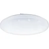 Bild von EGLO LED Deckenleuchte FRANIA-S Deckenlampe, weiß, Kristalleffekt, geringe Aufbauhöhe, LED fest integriert, Warmweiß, Wohzimmer, Küche, Esszimmer, Flur, modern, rund