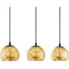 Bild von EGLO Hängeleuchte ALBARACCIN Pendellampe, IP20, E27, Stahl, Glas, Esstischlampe, Lampe, Dimmfunktion, Farbwechsel, ohne Leuchtmittel, Hängelampe für Esszimmer, Küche oder Wohnzimmer