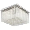 Bild von GLOBO LIGHTING LED Deckenleuchte VINCE, LED fest integriert, Warmweiß, Glaskristalle, Deckenlampe, Glasstäbe, Wohn und Essbereich