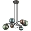 Bild von GLOBO LIGHTING LED-Hängeleuchte RIHA, Leuchtmittel wechselbar, Warmweiß, Hängelampe, Glas, Wohnzimmer, Esszimmer