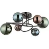 Bild von GLOBO LIGHTING LED Deckenleuchte RIHA, Leuchtmittel wechselbar, Warmweiß, Deckenlampe, Glas, Wohnzimmer, Esszimmer