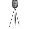 Bild von EGLO Stehlampe Stehleuchte ROMAZZINA, exkl. E27, Stahl, Stehlampe, Ein-/Ausschalter, ohne Leuchtmittel, Stativ Standleuchte, Dreibein, 140,5x32,5cm, Wohnzimmerlampe