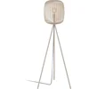 Bild von EGLO Stehlampe Stehleuchte ROMAZZINA, exkl. E27, Stahl, Stehlampe, Ein-/Ausschalter, ohne Leuchtmittel, Stativ Standleuchte, Dreibein, 140,5x32,5cm, Wohnzimmerlampe