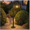 Bild von EGLO Außen-Stehlampe, Leuchtmittel nicht inklusive, Stehleuchte Außen Glas schwarz Strahlwassergeschützt IP65 H 84,5 cm