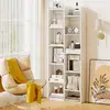 Bild von Costway 12-stöckiges Bücherregal Displayständer mit Anti-Kipp-Sicherungen Baumförmiges Standregal 65 x 20 x 162 cm Weiß
