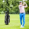 Bild von Costway 9-teiliges komplettes Golfschlägerset für rechtshändig spielende Herren, inklusive Driver aus Zinklegierung Grau