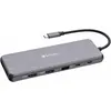 Bild von Verbatim Pro Multiport Hub CMH-13 (USB-C, 13 Ports), Dockingstation + USB Hub, Grau, Silber, Schwarz