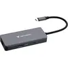 Bild von Verbatim Multiport Hub (USB-C, 5 Ports), Dockingstation + USB Hub, Grau