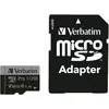 Bild von Verbatim Pro U3 (512 GB, microSDXC, U3, UHS-I), Speicherkarte, Schwarz