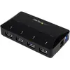 Bild von StarTech 4-Port USB 3.0 Hub (USB-B, 4 Ports), Dockingstation + USB Hub, Schwarz