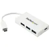 Bild von StarTech USB-C HUB 4 PORT (USB-C, 4 Ports), Dockingstation + USB Hub, Weiss