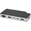 Bild von StarTech com CDP2HVGUASPD, Verkabelt, USB 3.2 Gen 2 (3.1 Gen 2) Type-C, 100 W, 10,100,1000 Mbit/s, I (USB-C, 1 Port), Dockingstation + USB Hub, Schwarz, Grau