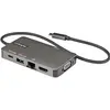Bild von StarTech USB-C Multiport Adapter - USB-C auf HDMI oder 1080p VGA - USB Typ-C Mini Dock mit Power Delivery (USB-C, 6 Ports), Dockingstation + USB Hub, Grau, Schwarz