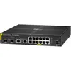 Bild von HPE E Aruba 6100 Switch 2 SFP+ Ports, 2x SFP Ports, PoE, 1 USB Type C Console Port, 1 USB T (14 Ports), Netzwerk Switch, Schwarz