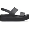 Bild von Keil-Sandalen für Damen Crocs brooklyn low wedge Schwarz 38/39