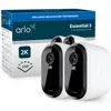 Bild von Arlo Essential 3 XL 2er Set (2560 x 1440 Pixels), Netzwerkkamera, Weiss