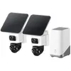 Bild von eufy Cam S4 2-Cam Kit (3840 x 2160 Pixels), Netzwerkkamera, Weiss, Schwarz