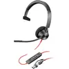 Bild von HP Poly Blackwire 3310 + USB-C/A-Adapter (Kabelgebunden, USB-C, Microsoft Teams), Office Headset, Schwarz