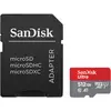 Bild von Sandisk Ultra mit Adapter (512 GB, microSDXC, U1, UHS-I), Speicherkarte, Grau, Rot