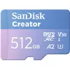Bild von Sandisk Creator UHS-I V30 (512 GB, microSDXC, U3, UHS-I), Speicherkarte, Blau, Violett