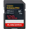 Bild von Sandisk Extreme PRO (128 GB, SDXC, U3, UHS-I), Speicherkarte, Rot, Schwarz