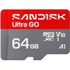 Bild von Sandisk Ultra Go (64 GB, microSDXC, U1, UHS-I), Speicherkarte, Rot, Grau
