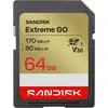 Bild von Sandisk Extreme Go (64 GB, SDXC, U3, UHS-I), Speicherkarte, Gold, Rot