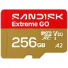 Bild von Sandisk Extreme Go (256 GB, microSDXC, U3, UHS-I), Speicherkarte, Gold, Rot