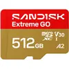 Bild von Sandisk Extreme Go (512 GB, microSD, microSDXC, U3, UHS-I), Speicherkarte, Gold, Rot