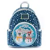 Bild von Rucksack Mädchen Loungefly Disney Snowman Mickey Minnie Blau 22,5x26,25x11,25 cm
